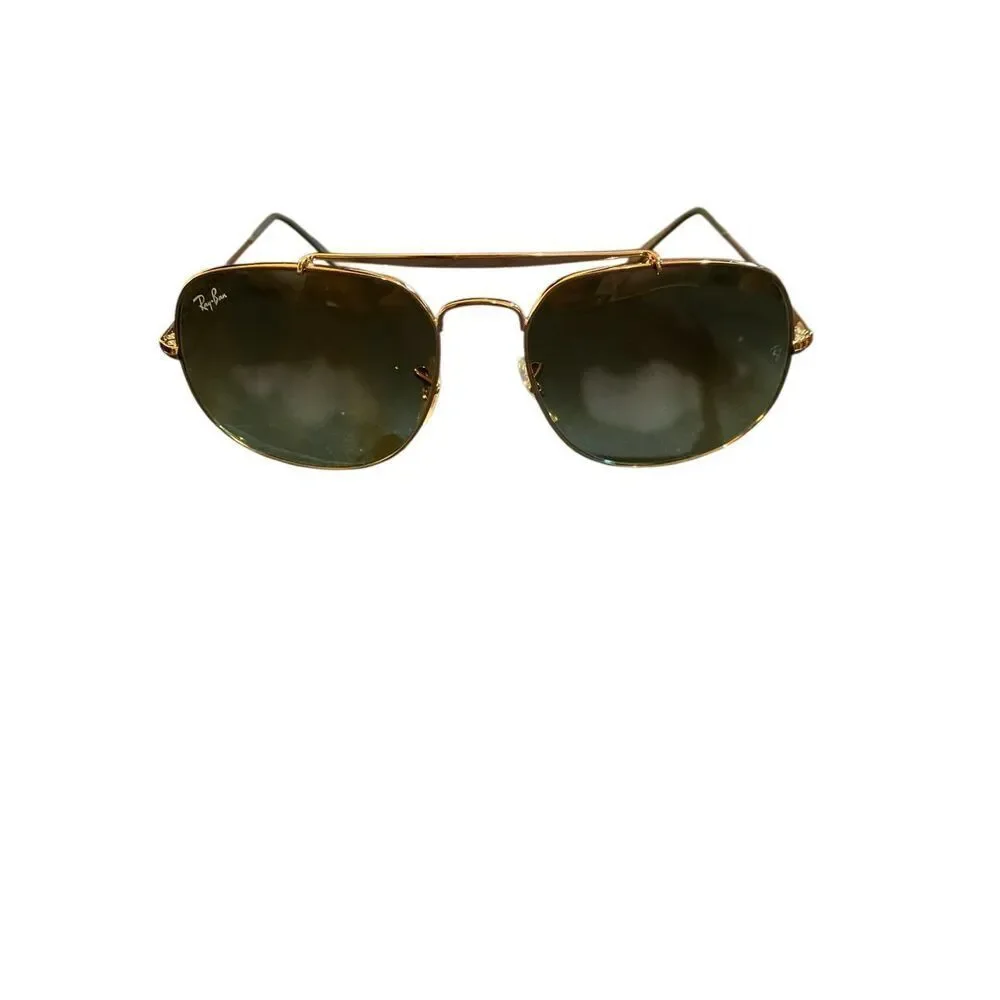 Ray ban CHROMANCE RB, 3561 polarized green and gold sunglasses